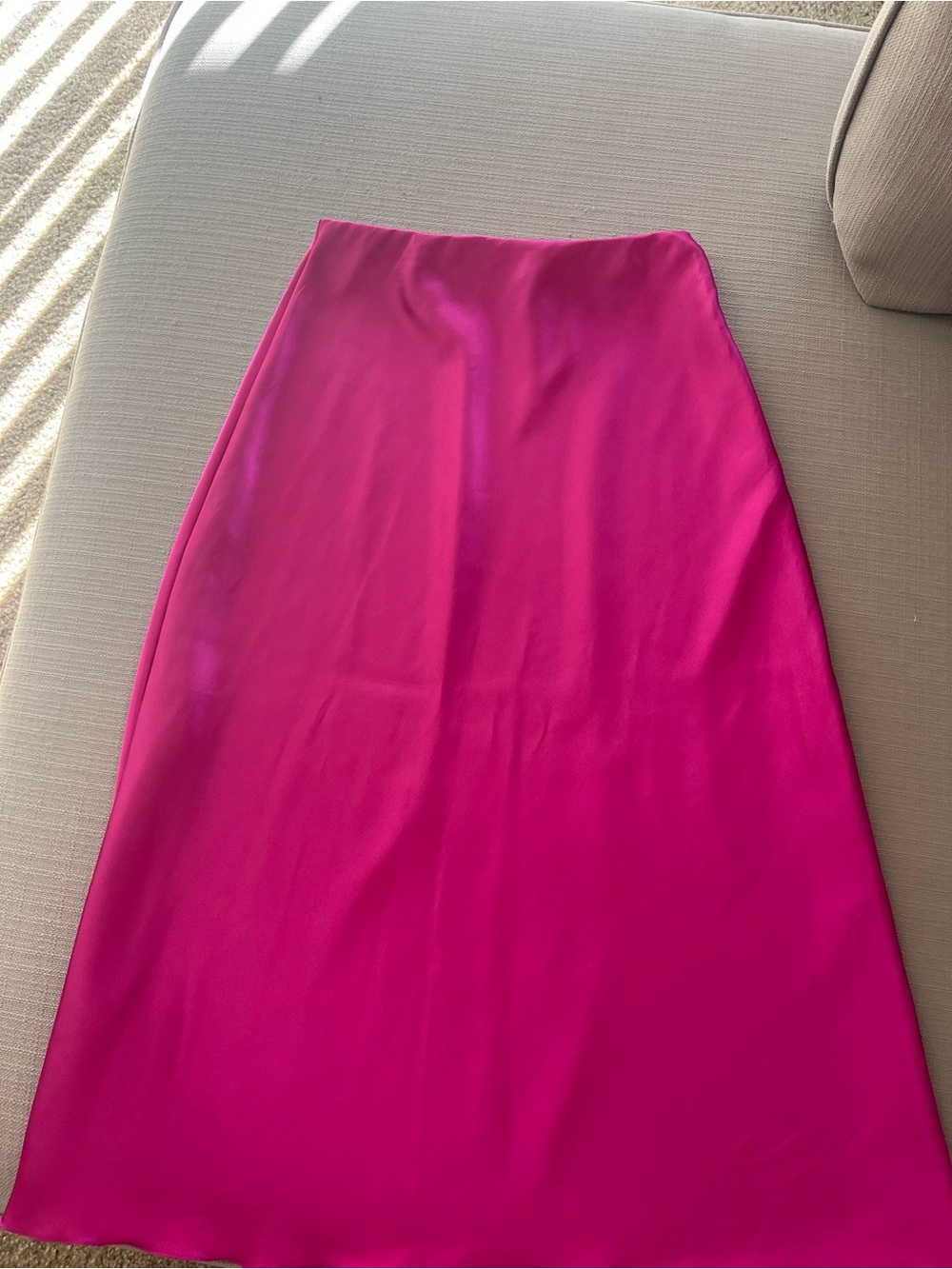 Source Unknown Bright Fuchsia A-Line Skirt